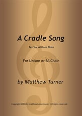 A Cradle Song SA choral sheet music cover